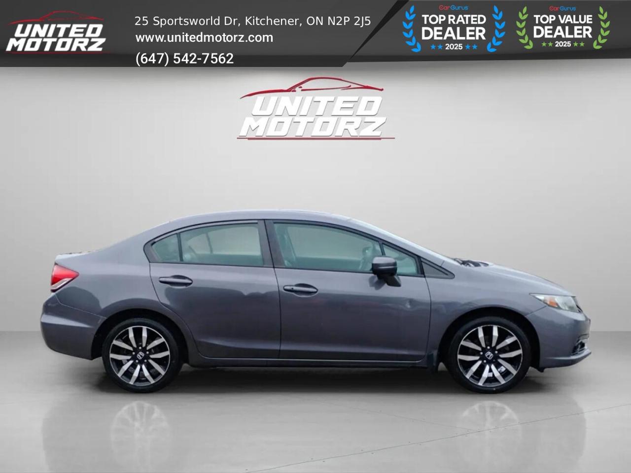 2015 Honda Civic TOURING FWD 1.8L~SAFETY CERTIFIED~ Photo