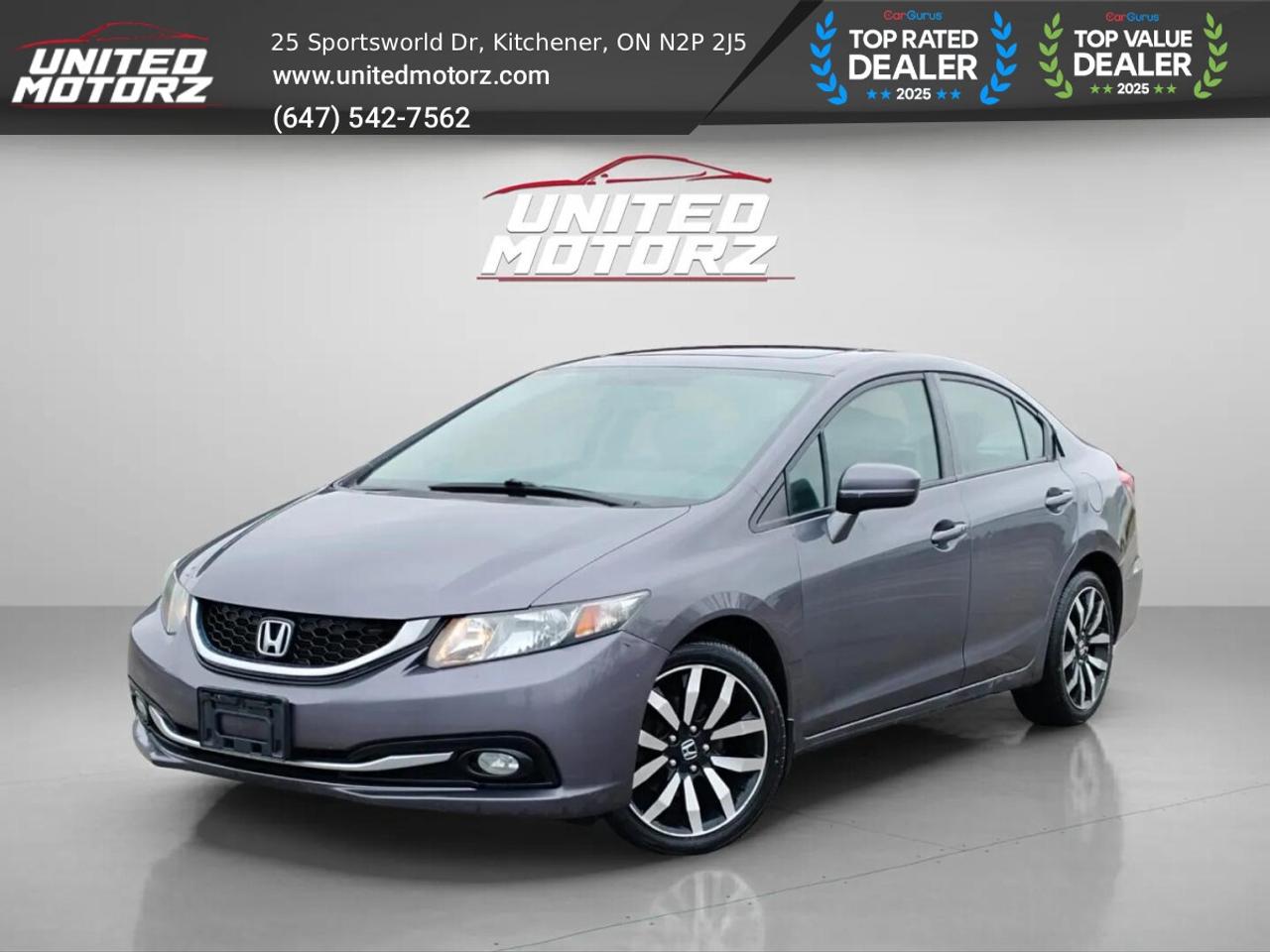 2015 Honda Civic TOURING FWD 1.8L~SAFETY CERTIFIED~ Photo