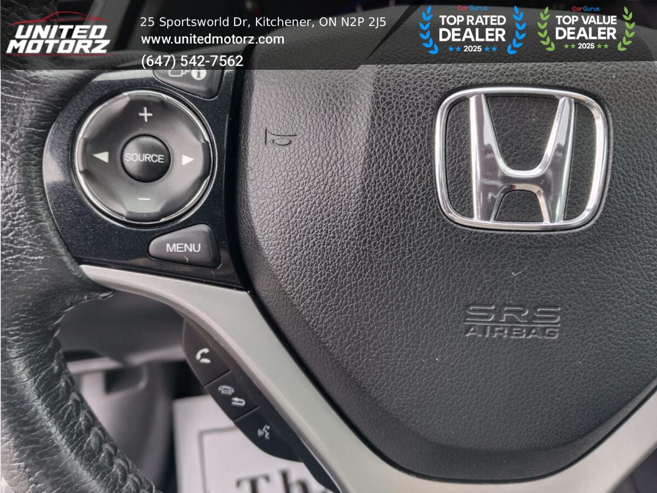 2015 Honda Civic TOURING FWD 1.8L~SAFETY CERTIFIED~ Photo