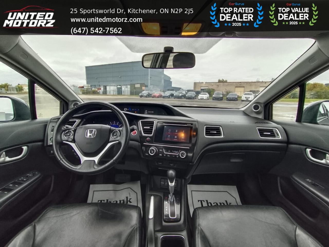 2015 Honda Civic TOURING FWD 1.8L~SAFETY CERTIFIED~ Photo