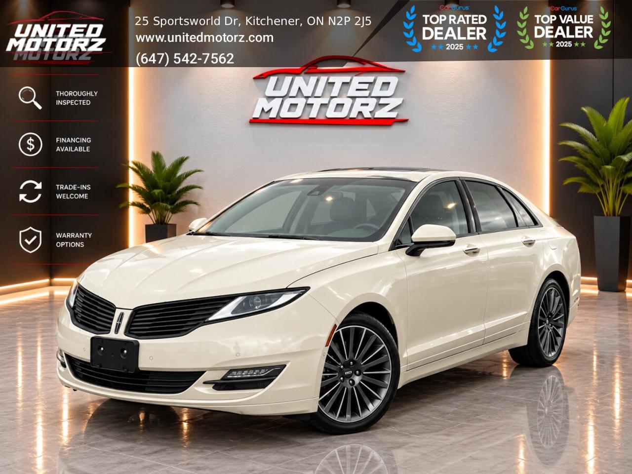 2015 Lincoln MKZ AWD 3.7L 6cyl~SAFETY CERTIFIED~ Photo