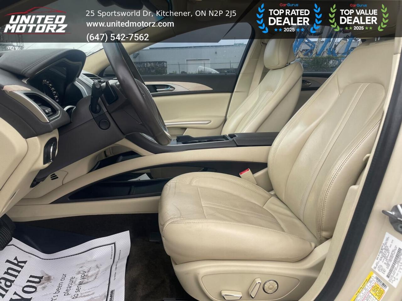 2015 Lincoln MKZ AWD 3.7L 6cyl~SAFETY CERTIFIED~ Photo
