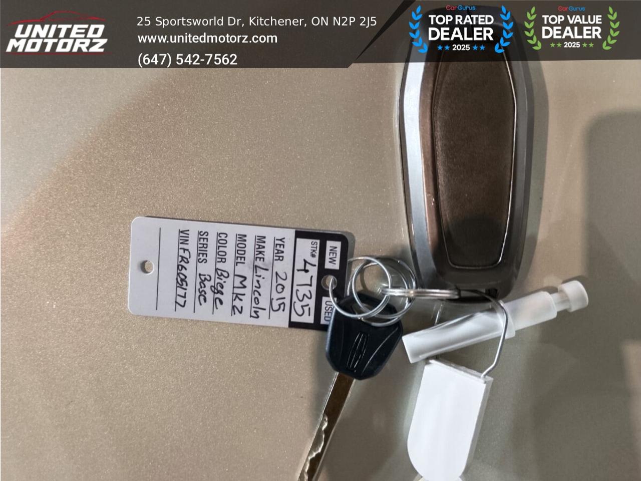 2015 Lincoln MKZ AWD 3.7L 6cyl~SAFETY CERTIFIED~ Photo