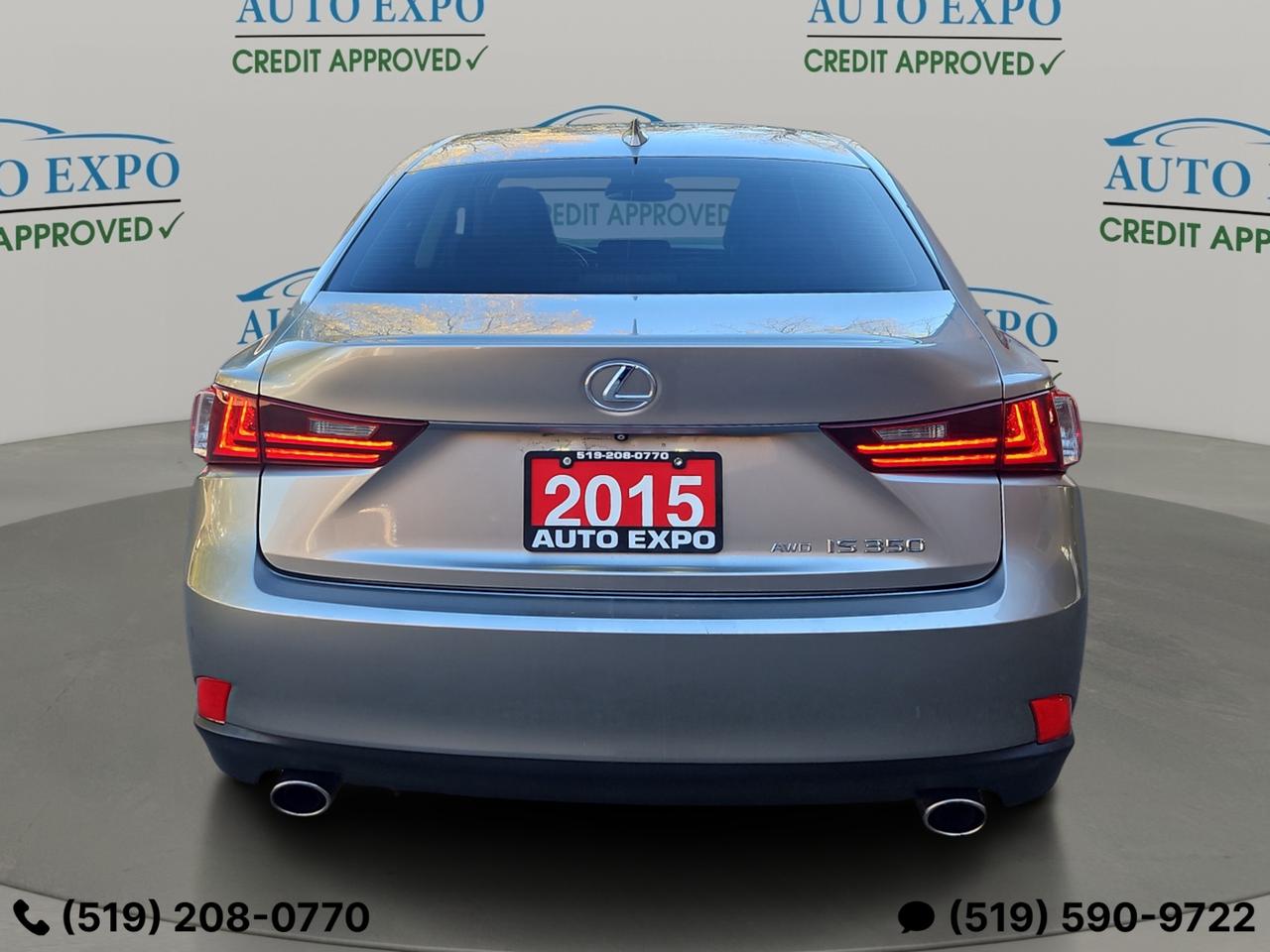 2015 Lexus IS 350 AWD,One Owner,Certified,No Accident,Sunroof,2 Keys Photo3