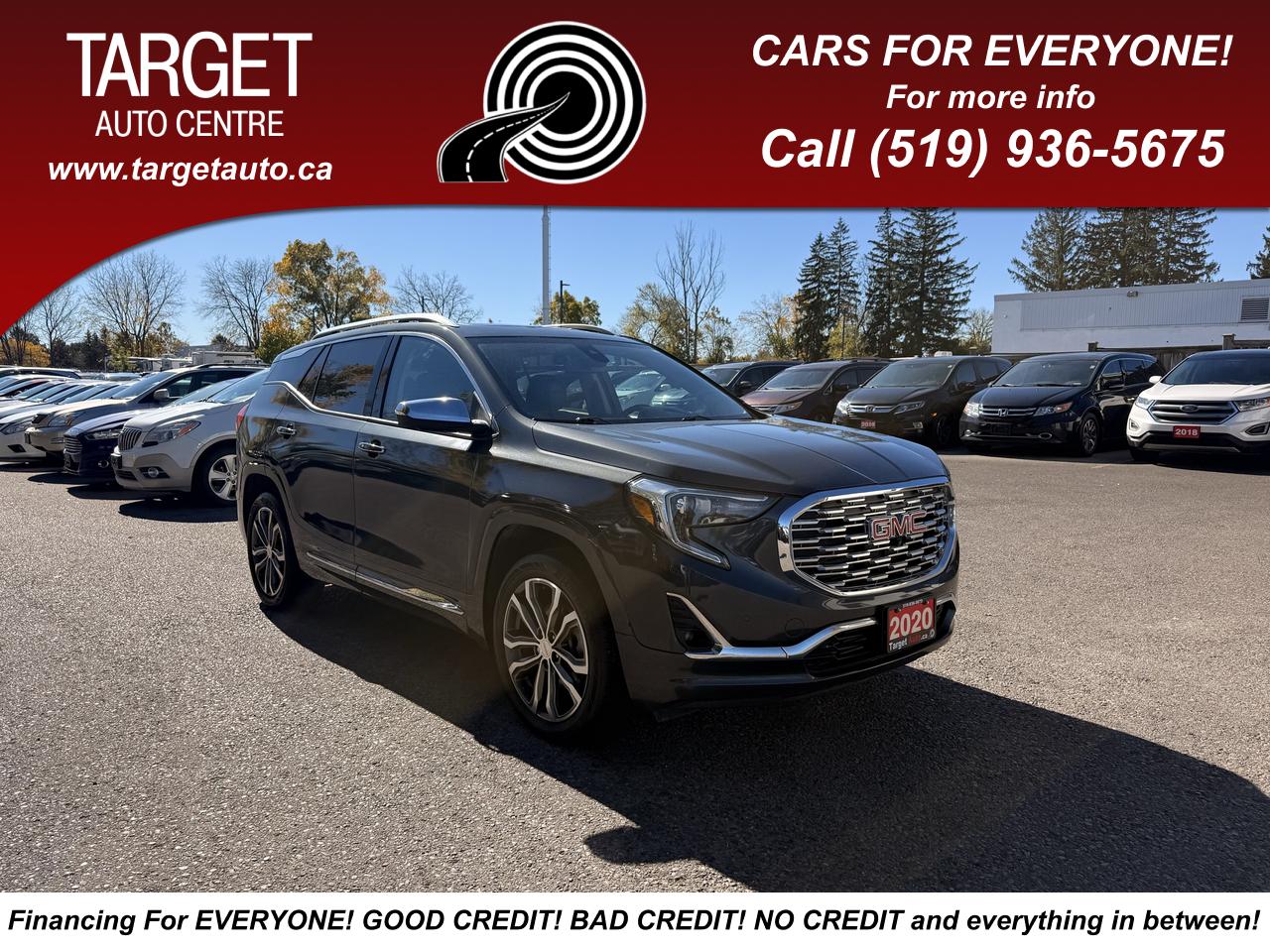 Gray 2020 GMC Terrain SUV / Crossover Four-Wheel Drive Automatic