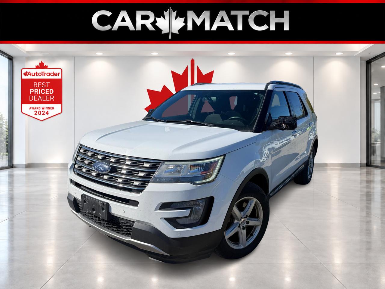 White 2017 Ford Explorer SUV / Crossover All-Wheel Drive Automatic