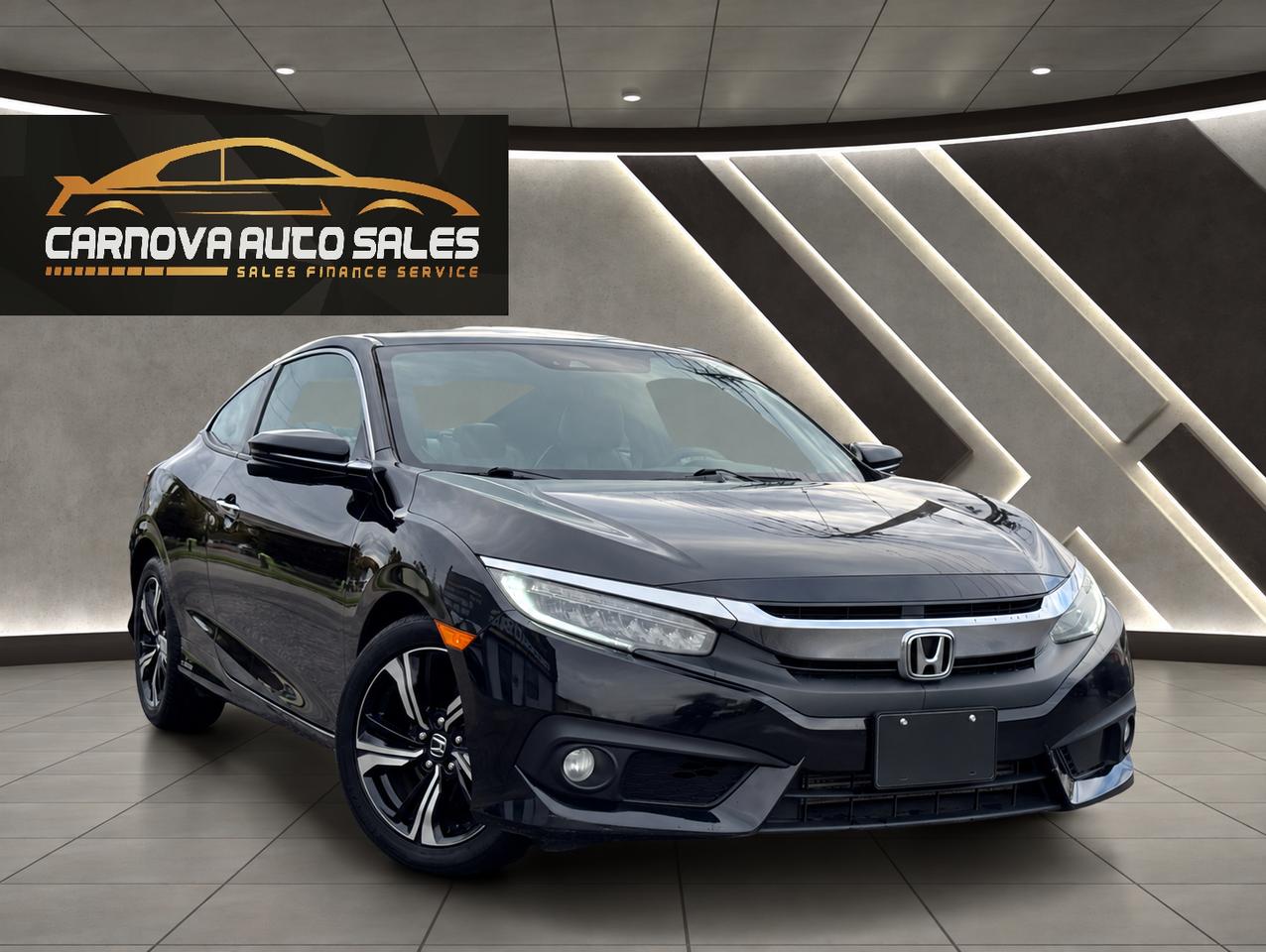 2017 Honda Civic Touring Coupe+ACCIDENT FREE+Honda Sense Photo