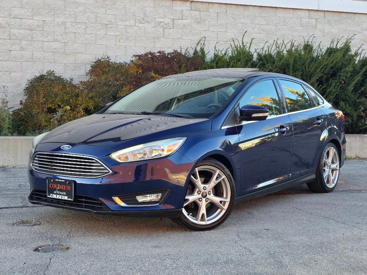 2016 Ford Focus Titanium ONLY 75KM-LEATHER-ROOF-NAVI-CAM-2 SETS WHEELS Photo2