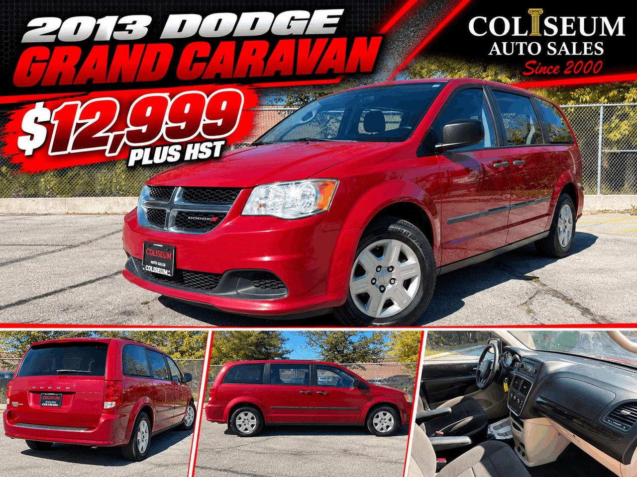 2013 Dodge Grand Caravan SE ONLY 77,000KM-1 OWNER-FIRE CHIEFS VAN-CERTIFIED-NO ACCIDENTS Photo5