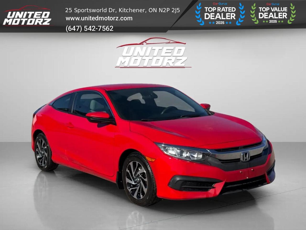 2016 Honda Civic COUPE CVT LX FWD 2.0L~SAFETY CERTIFIED~ Photo