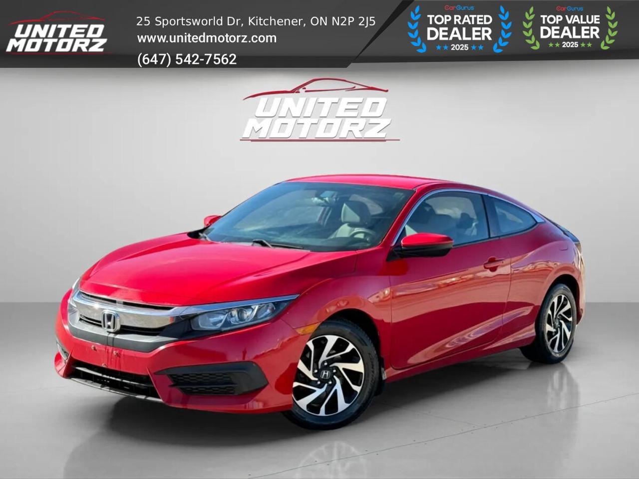 2016 Honda Civic COUPE CVT LX FWD 2.0L~SAFETY CERTIFIED~ Photo5