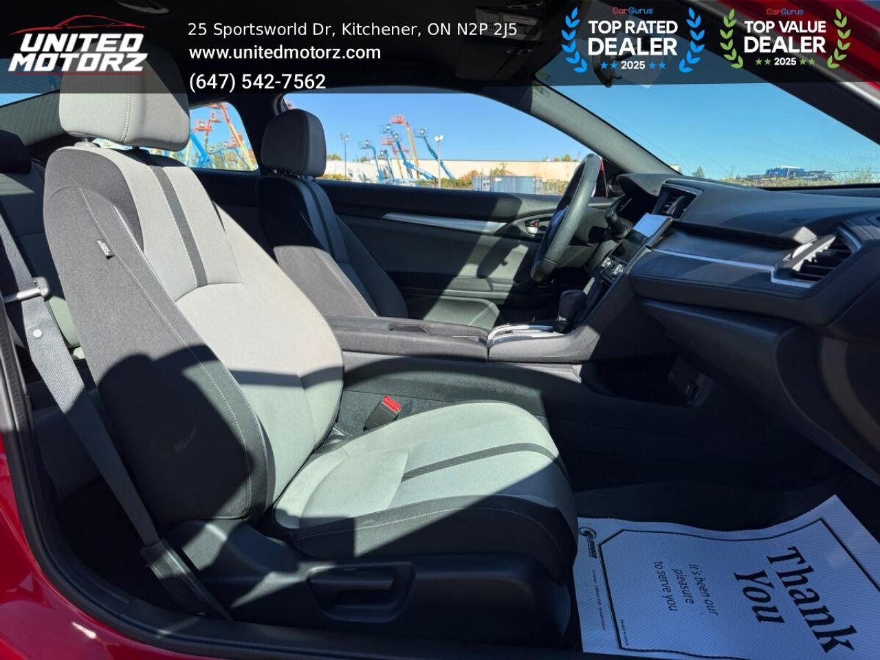 2016 Honda Civic COUPE CVT LX FWD 2.0L~SAFETY CERTIFIED~ Photo