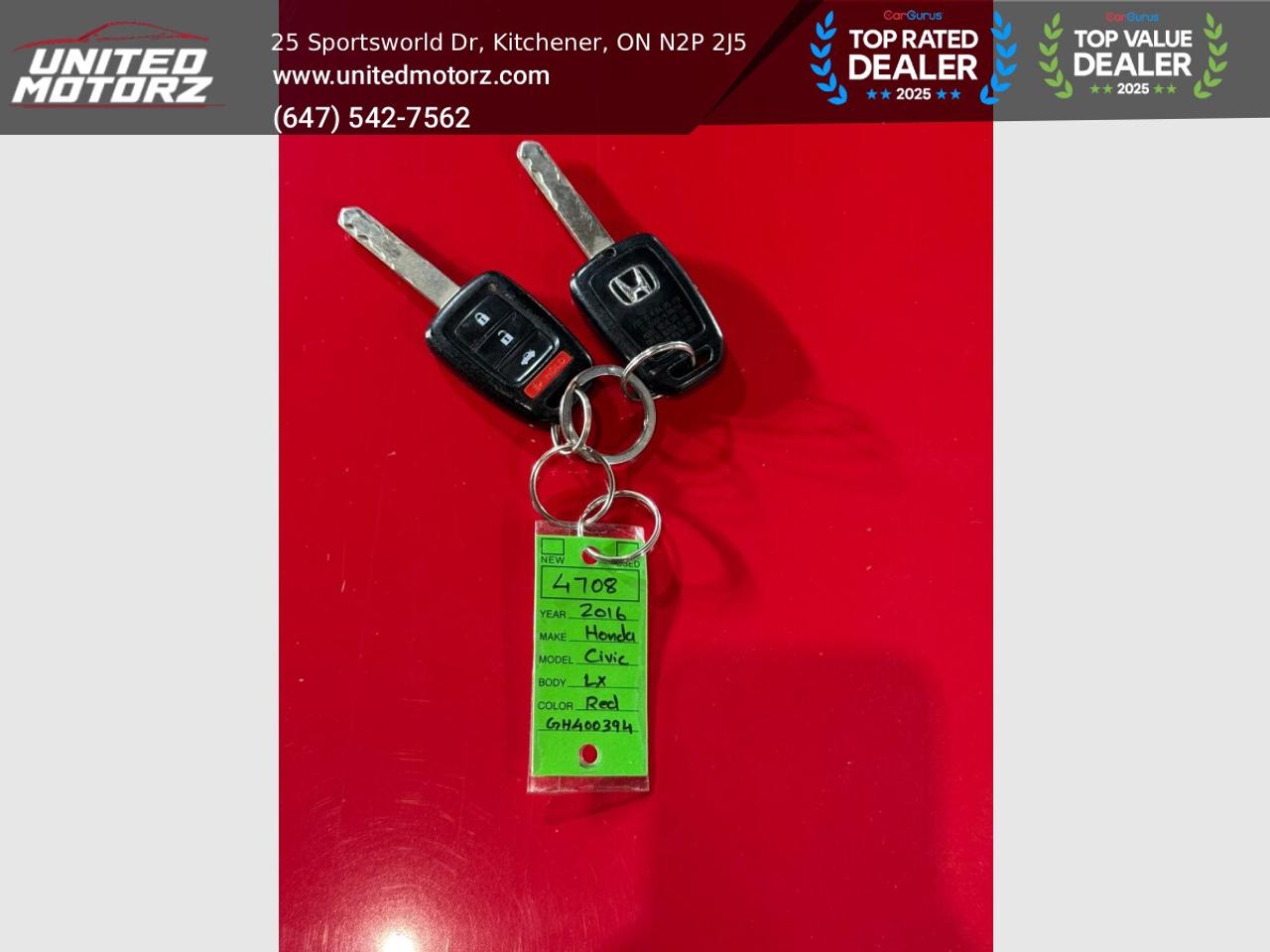 2016 Honda Civic COUPE CVT LX FWD 2.0L~SAFETY CERTIFIED~ Photo