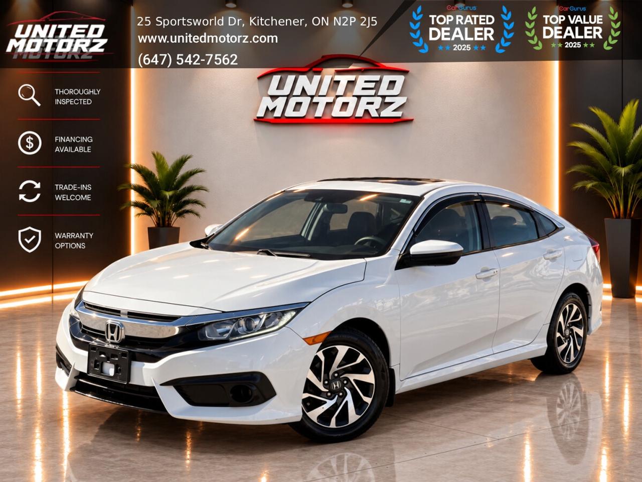 2017 Honda Civic EX FWD 2.0L 4cyl~SAFETY CERTIFIED~ Photo0