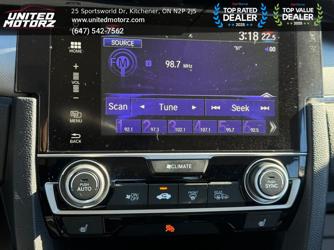 2017 Honda Civic EX FWD 2.0L 4cyl~SAFETY CERTIFIED~ Photo