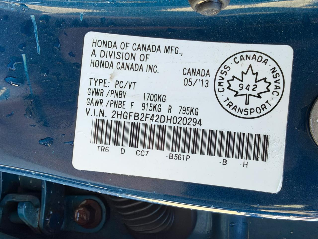 2013 Honda Civic LX Photo
