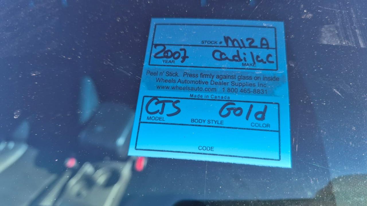 2007 Cadillac CTS SEDAN, AUTO, ONLY 134KMS, GREAT SHAPE, CERTIFIED Photo