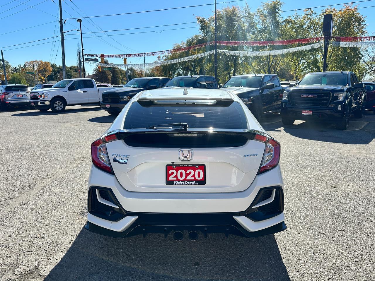 2020 Honda Civic Sport Manual HTD-Cloth Sunroof AC RvCam SmartPhone Photo3