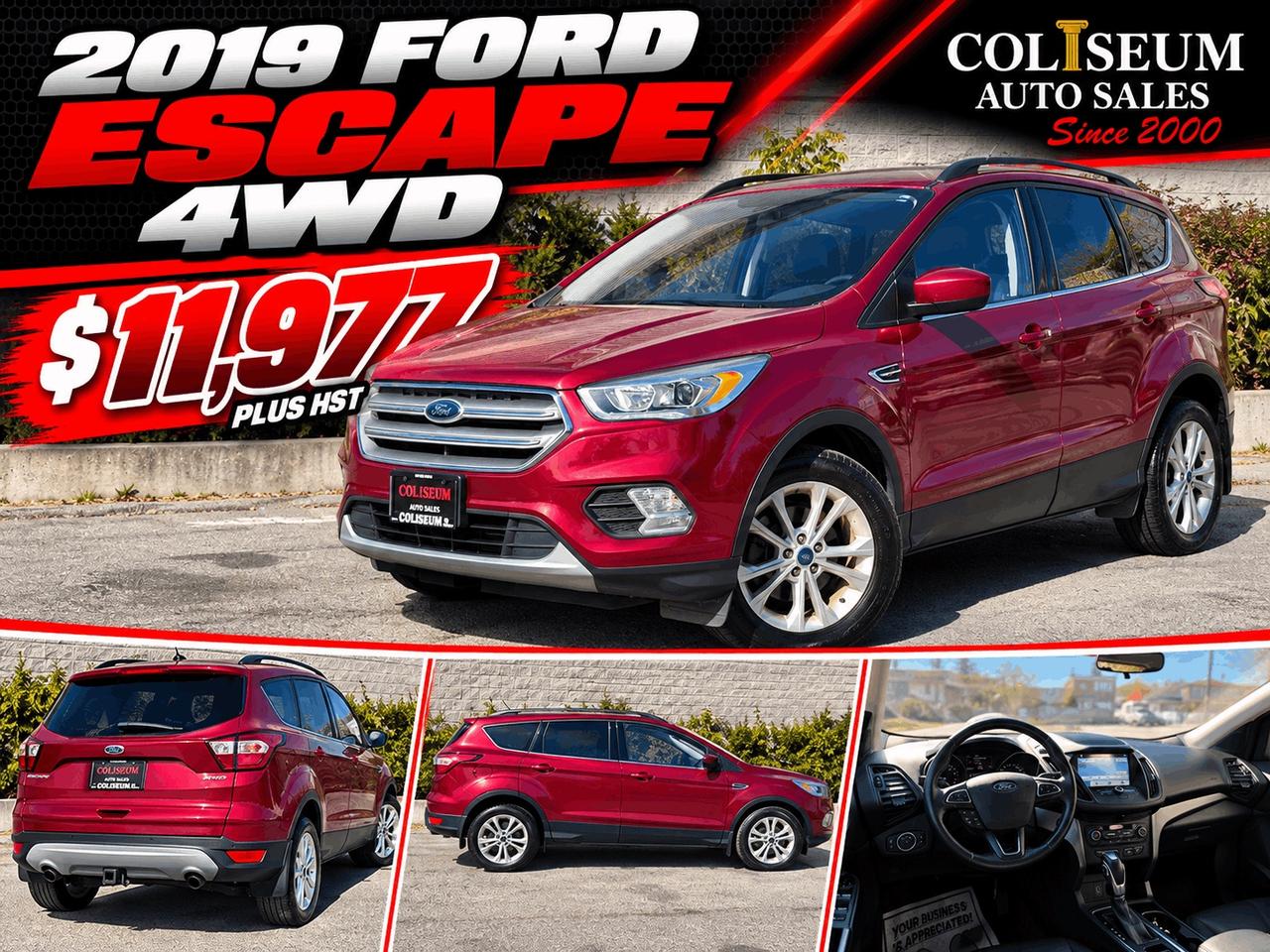 2019 Ford Escape SEL 4WD-LEATHER-REMOTE START-CERTIFIED Photo5