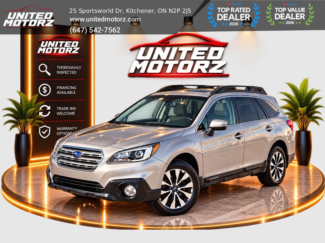 2016 Subaru Outback Wgn CVT 2.5i w/Limited Pkg 4cyl~SAFETY CERTIFIED~ Photo