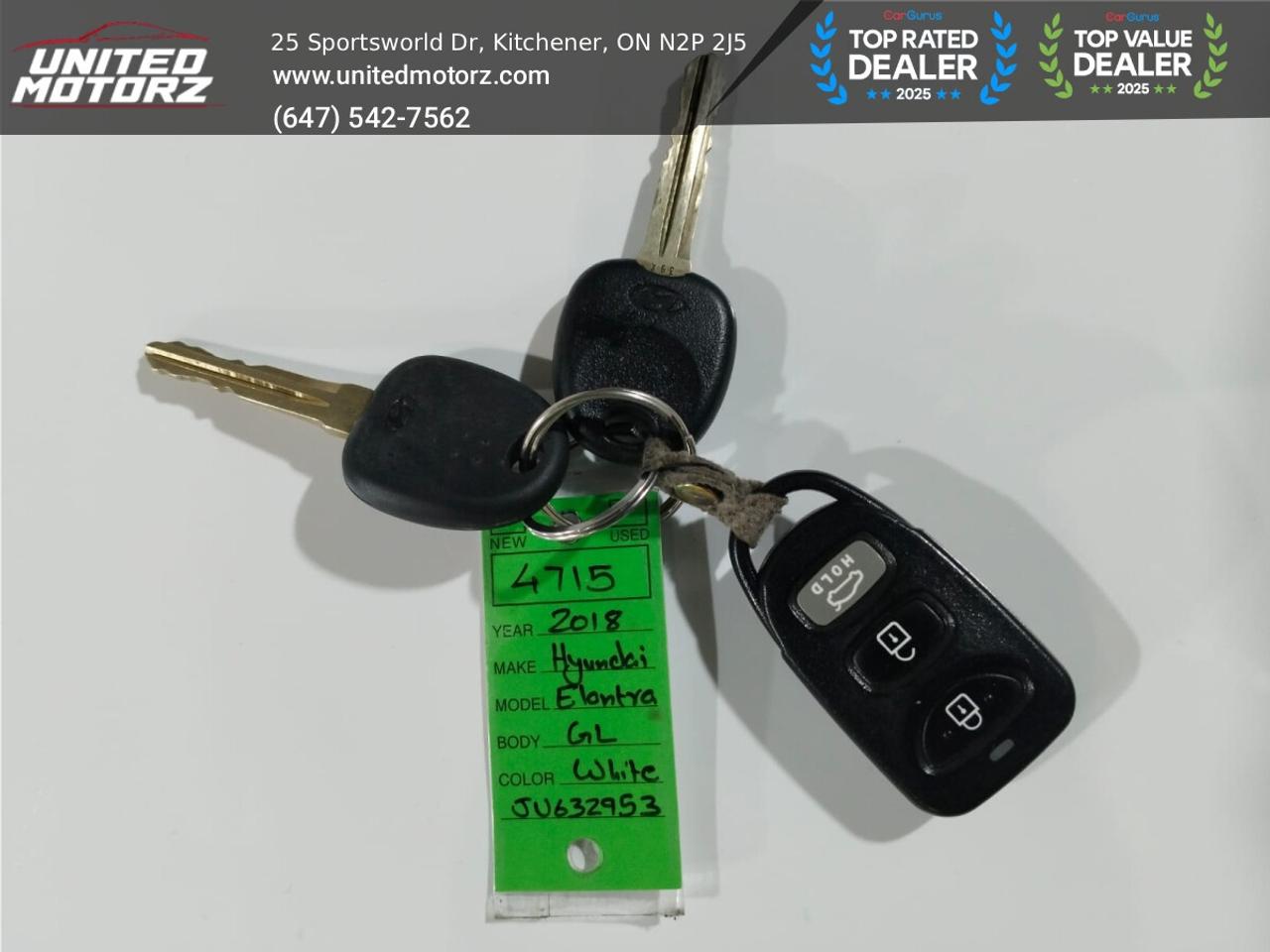2018 Hyundai Elantra GL FWD 2.0L 4cyl~SAFETY CERTIFIED~LOW KMS~ Photo