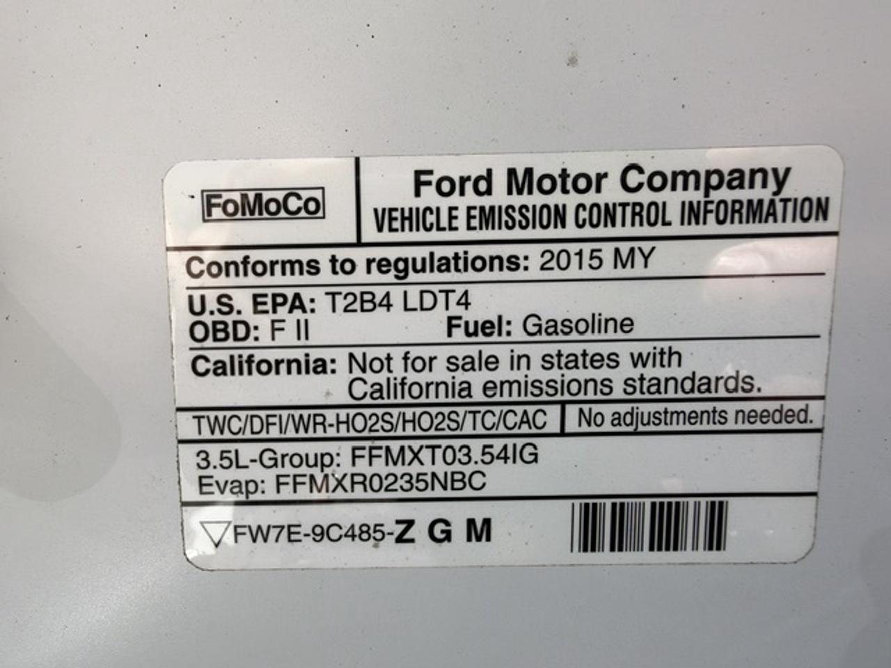 2015 Ford F-150 4WD SUPERCREW 145" XLT CREW CAB Photo
