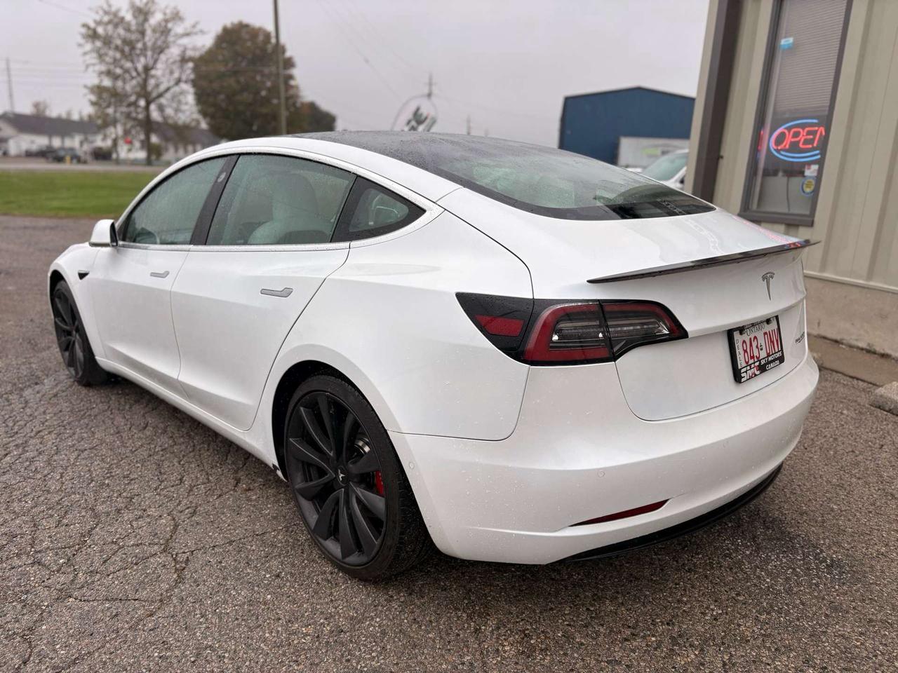 2020 Tesla Model 3 Performance, AWD, White on White, Photo