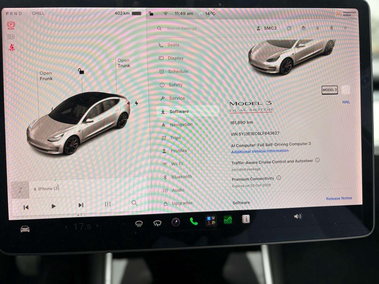 2020 Tesla Model 3 Performance, AWD, White on White, Photo