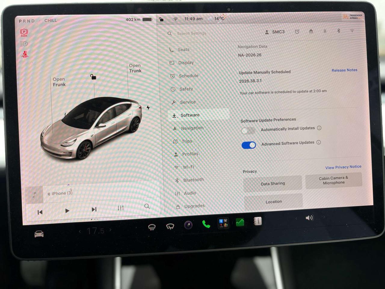 2020 Tesla Model 3 Performance, AWD, White on White, Photo