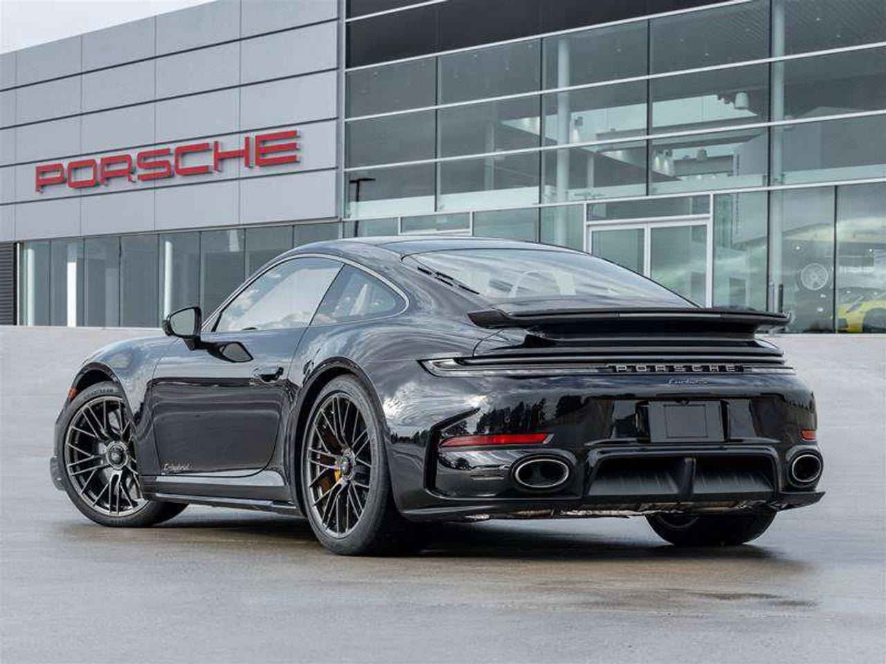 2026 Porsche 911 Turbo S Coupe Front Axle Lift System Surround View with Active Parking Support Lane Change Assist Ad Photo