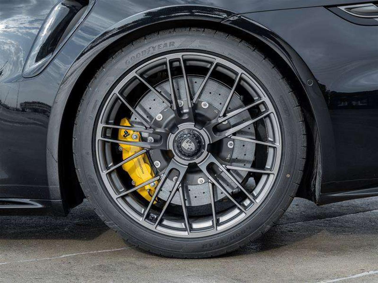 2026 Porsche 911 Turbo S Coupe Front Axle Lift System Surround View with Active Parking Support Lane Change Assist Ad Photo