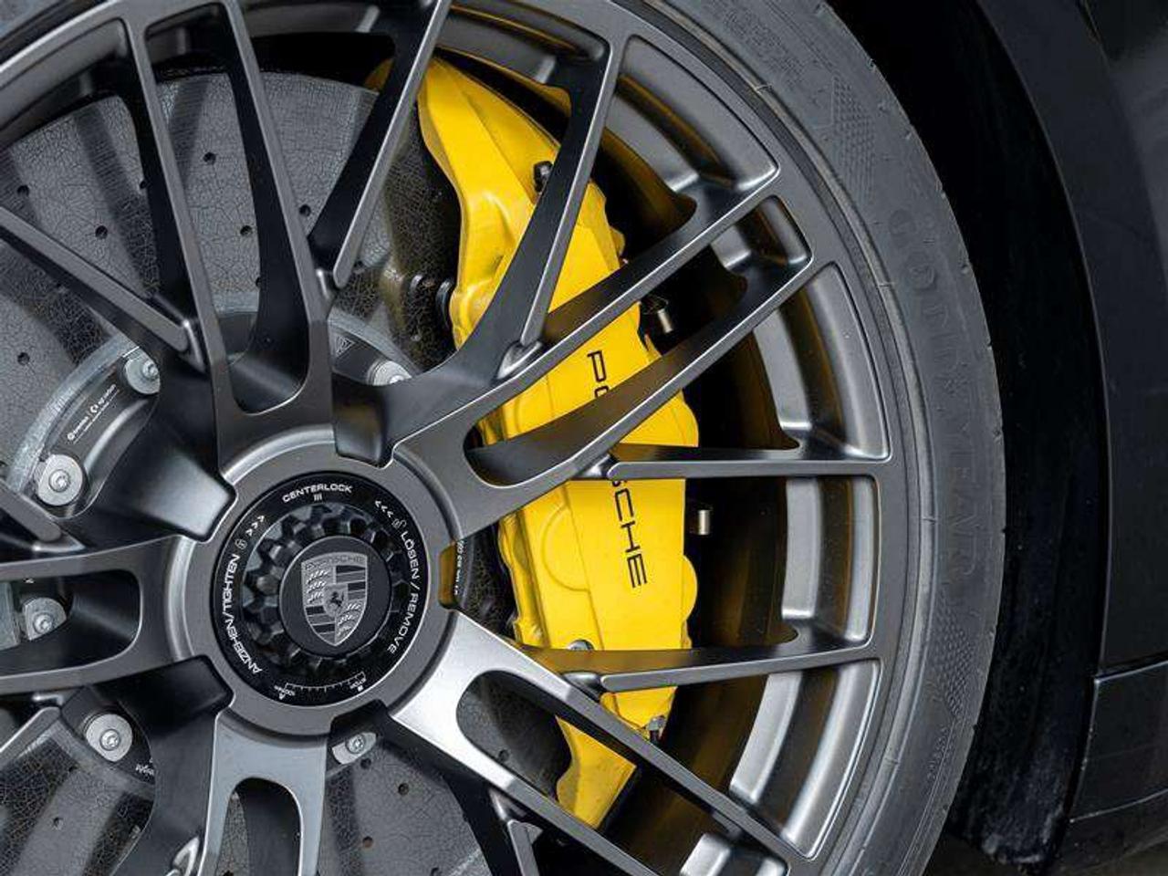 2026 Porsche 911 Turbo S Coupe Front Axle Lift System Surround View with Active Parking Support Lane Change Assist Ad Photo
