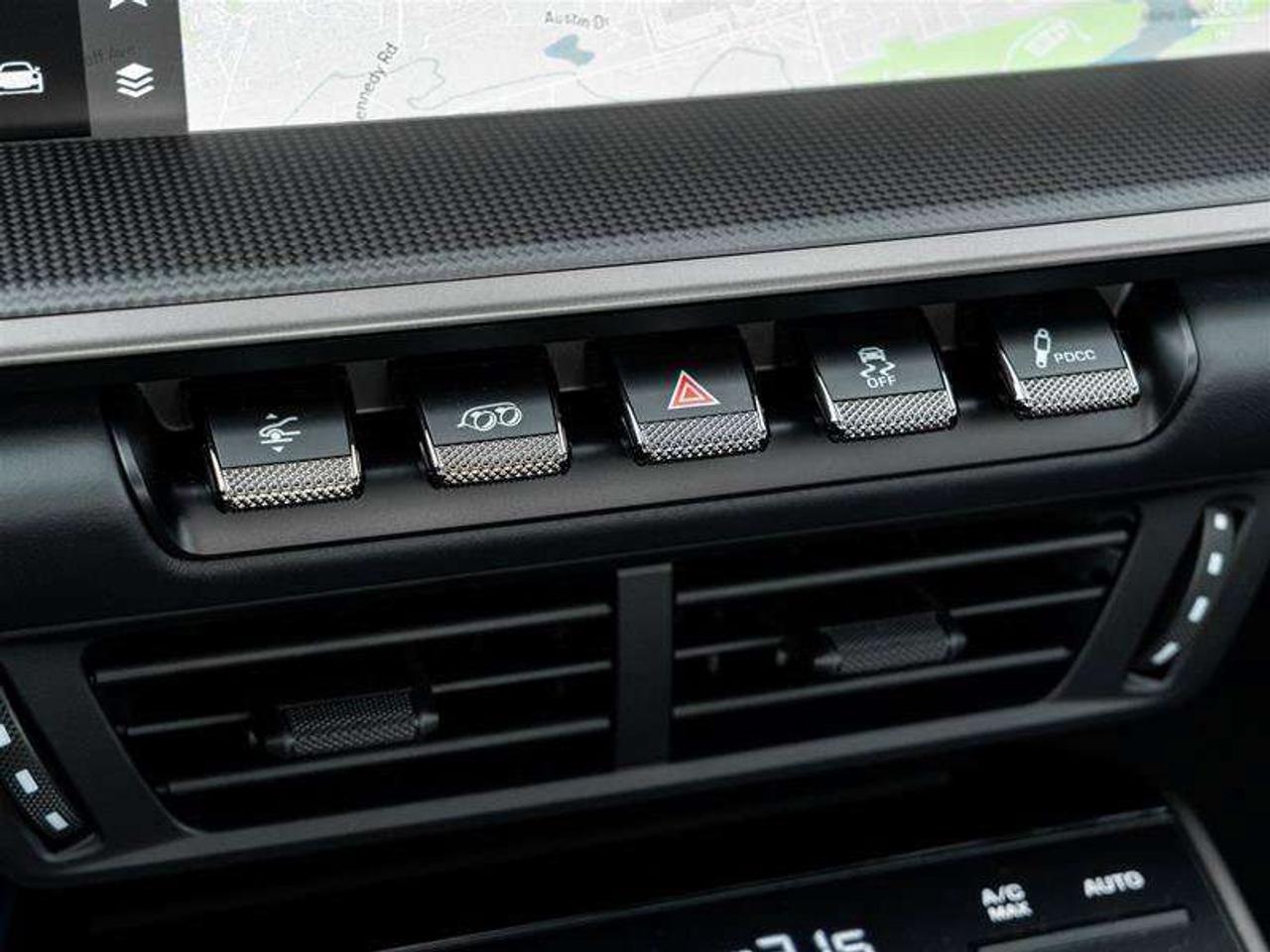 2026 Porsche 911 Turbo S Coupe Front Axle Lift System Surround View with Active Parking Support Lane Change Assist Ad Photo