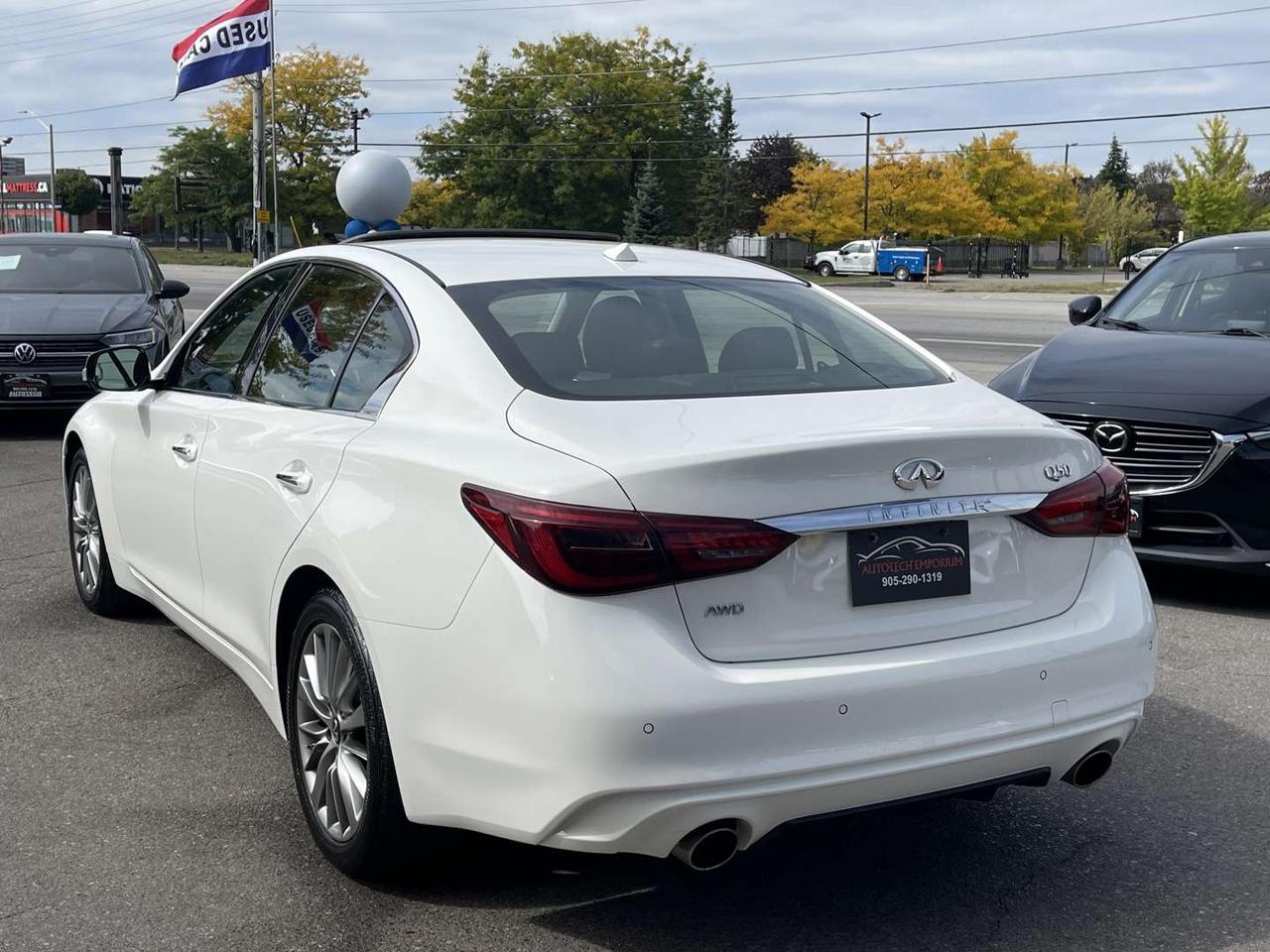 2024 Infiniti Q50 Luxe AWD Pearl White 360 Cam   Htd Steering   Sunroof Photo
