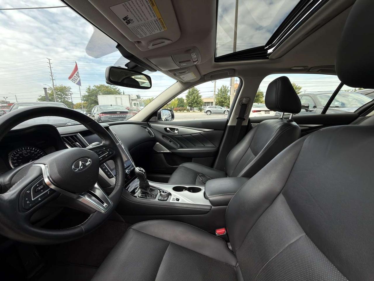2024 Infiniti Q50 Luxe AWD Pearl White 360 Cam   Htd Steering   Sunroof Photo