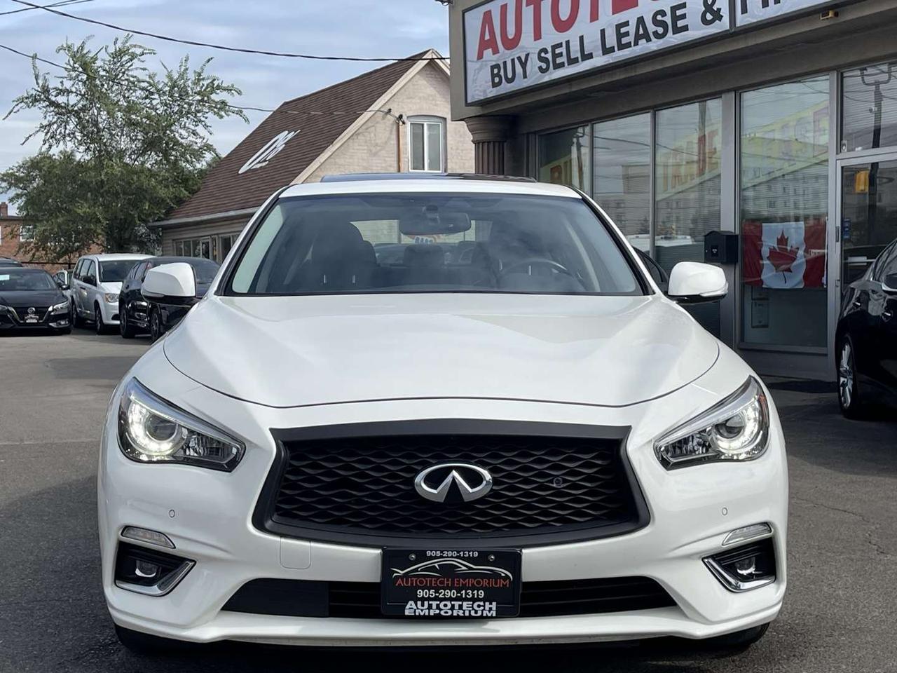 2024 Infiniti Q50 Luxe AWD Pearl White 360 Cam   Htd Steering   Sunroof Photo