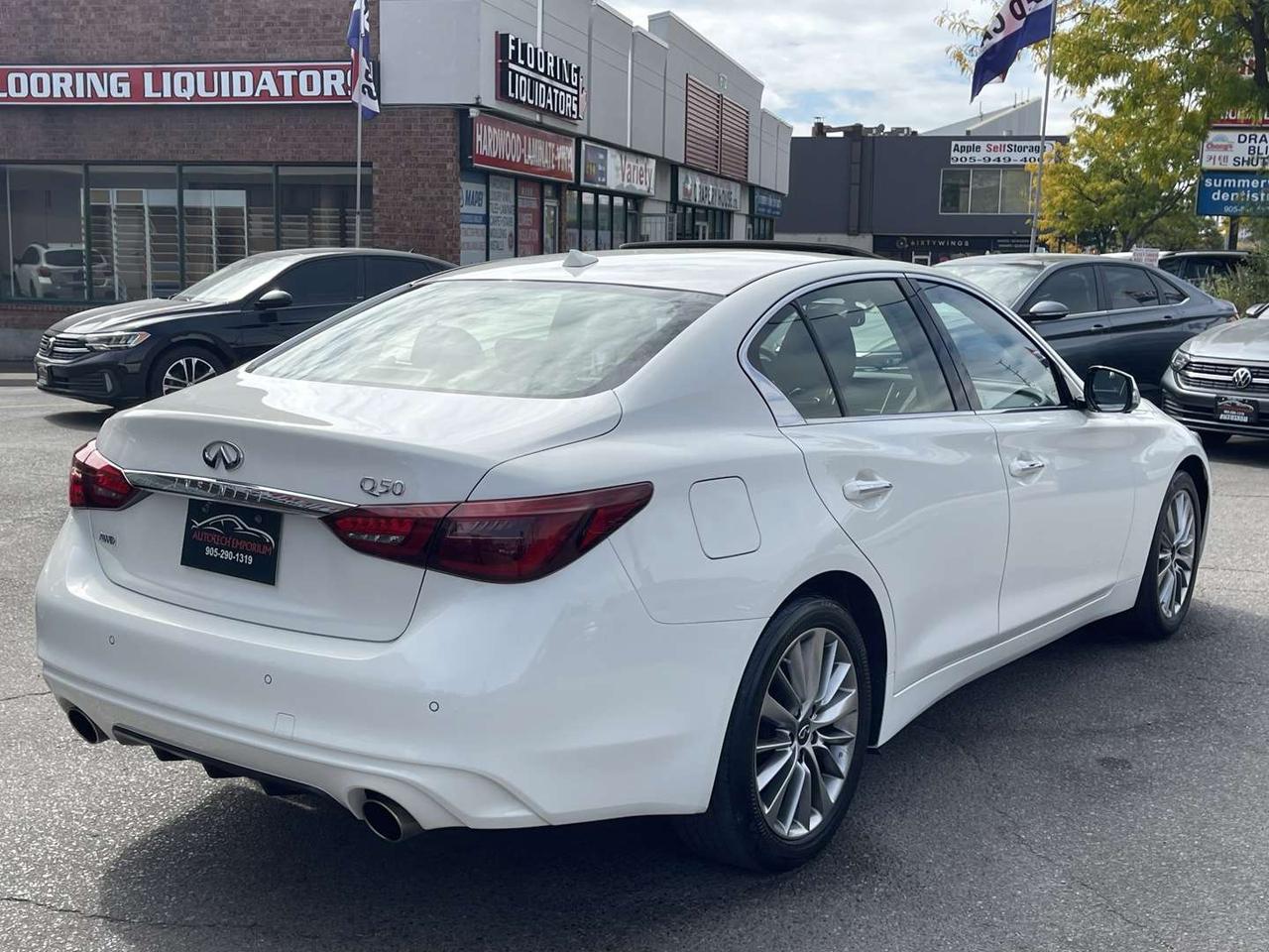 2024 Infiniti Q50 Luxe AWD Pearl White 360 Cam   Htd Steering   Sunroof Photo