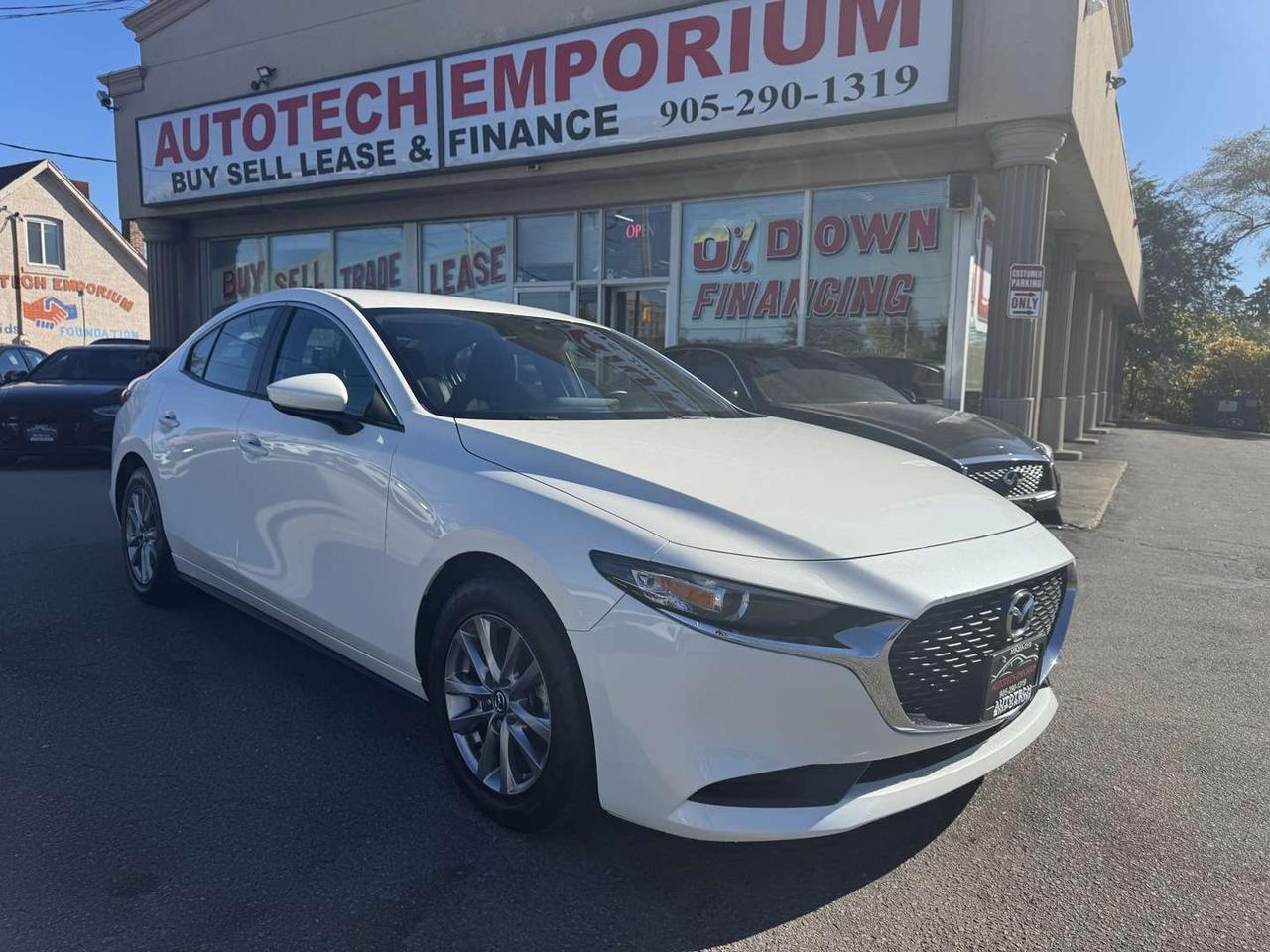 2022 Mazda 3 GX Pearl White  Htd Seats   Push Start   Blind Spot Photo