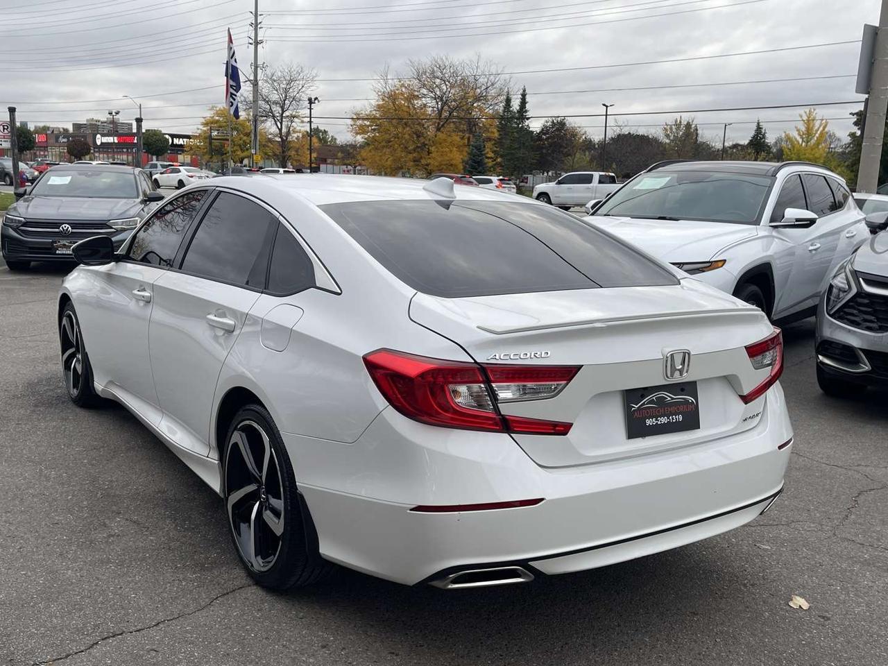 2020 Honda Accord Sport Pearl White  Blind Spot Cam   Sunroof   Honda Sensing Photo