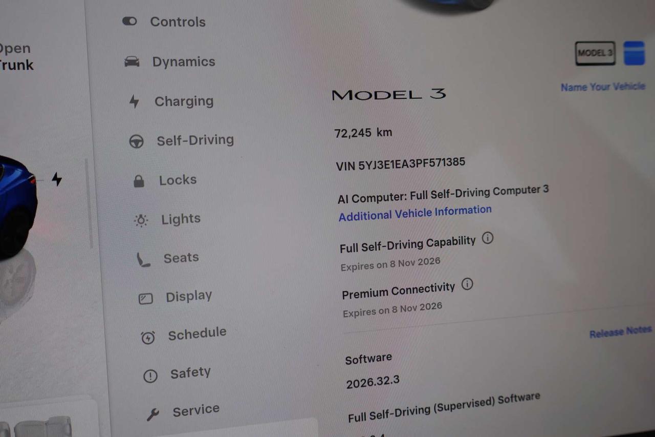 2023 Tesla Model 3 Standard Range Plus White Interior Photo