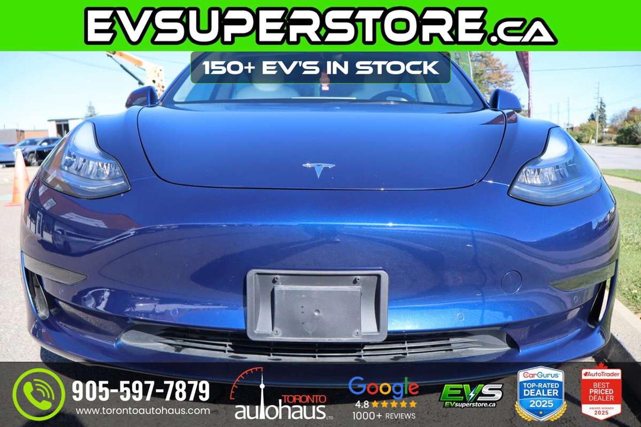 2022 Tesla Model 3 WHITE INT I 150+ EV'S at EVSUPERSTORE.ca Photo