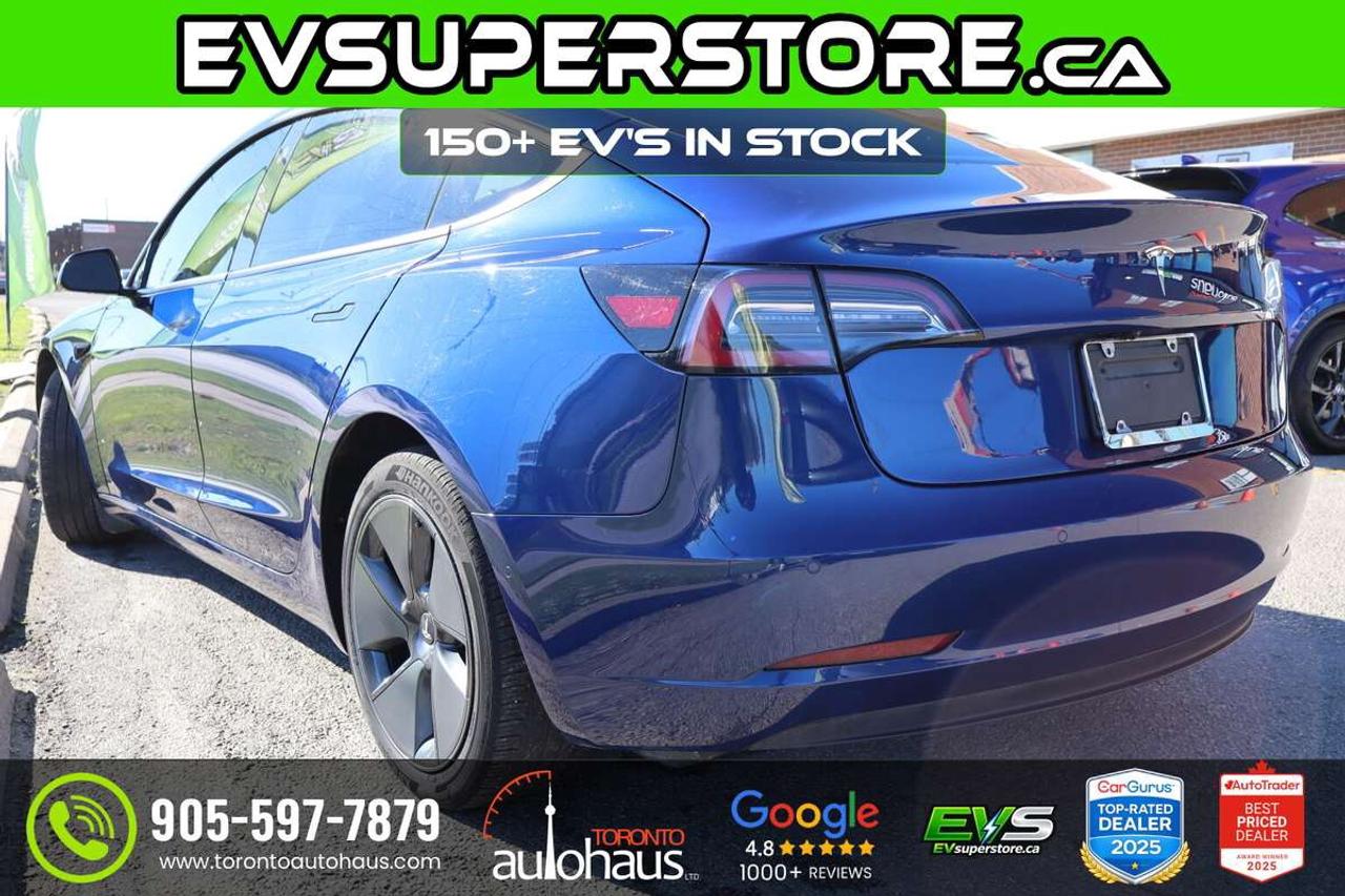 2022 Tesla Model 3 WHITE INT I 150+ EV'S at EVSUPERSTORE.ca Photo