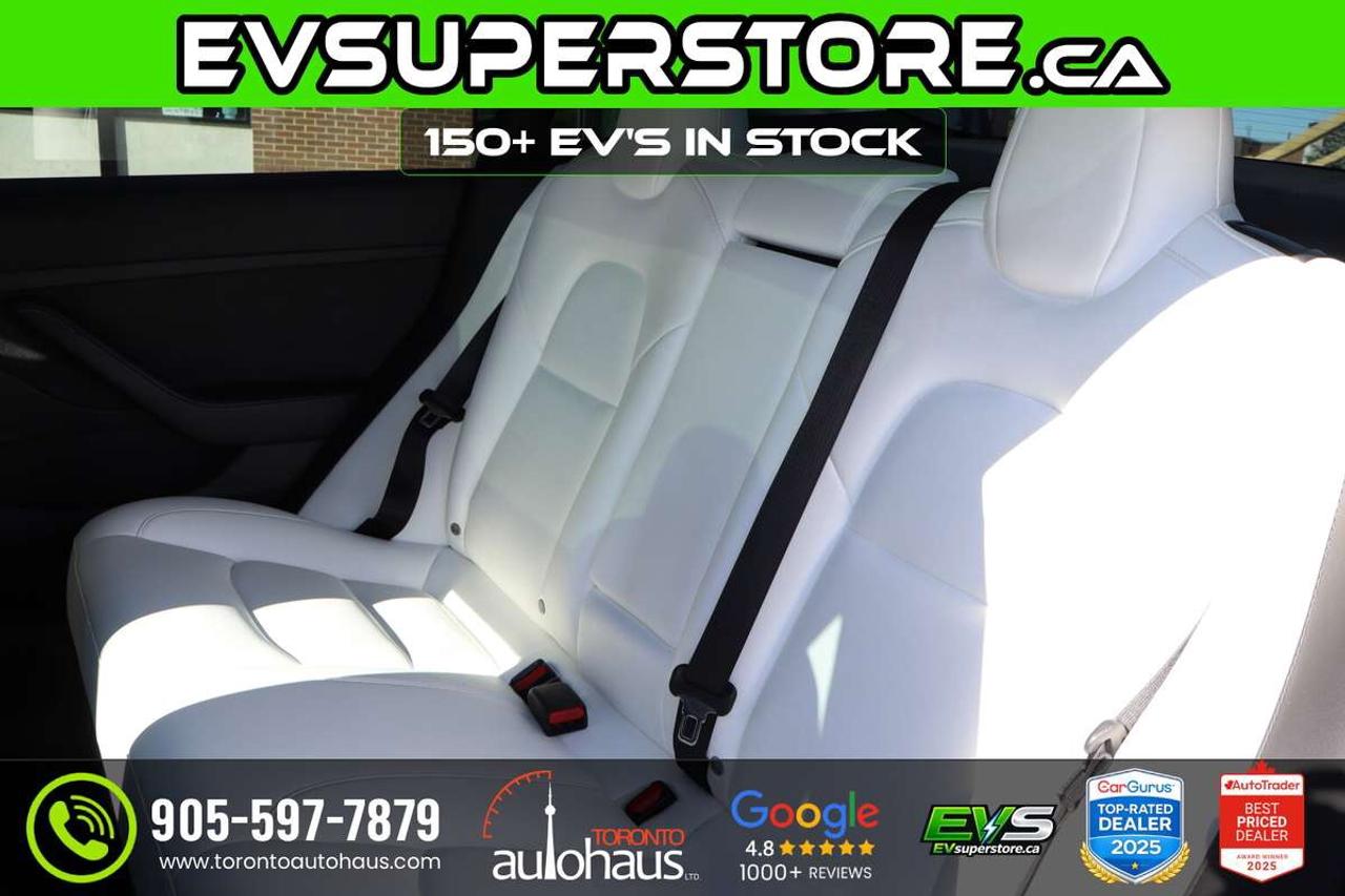 2022 Tesla Model 3 WHITE INT I 150+ EV'S at EVSUPERSTORE.ca Photo