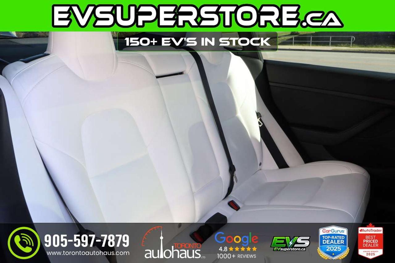 2022 Tesla Model 3 WHITE INT I 150+ EV'S at EVSUPERSTORE.ca Photo