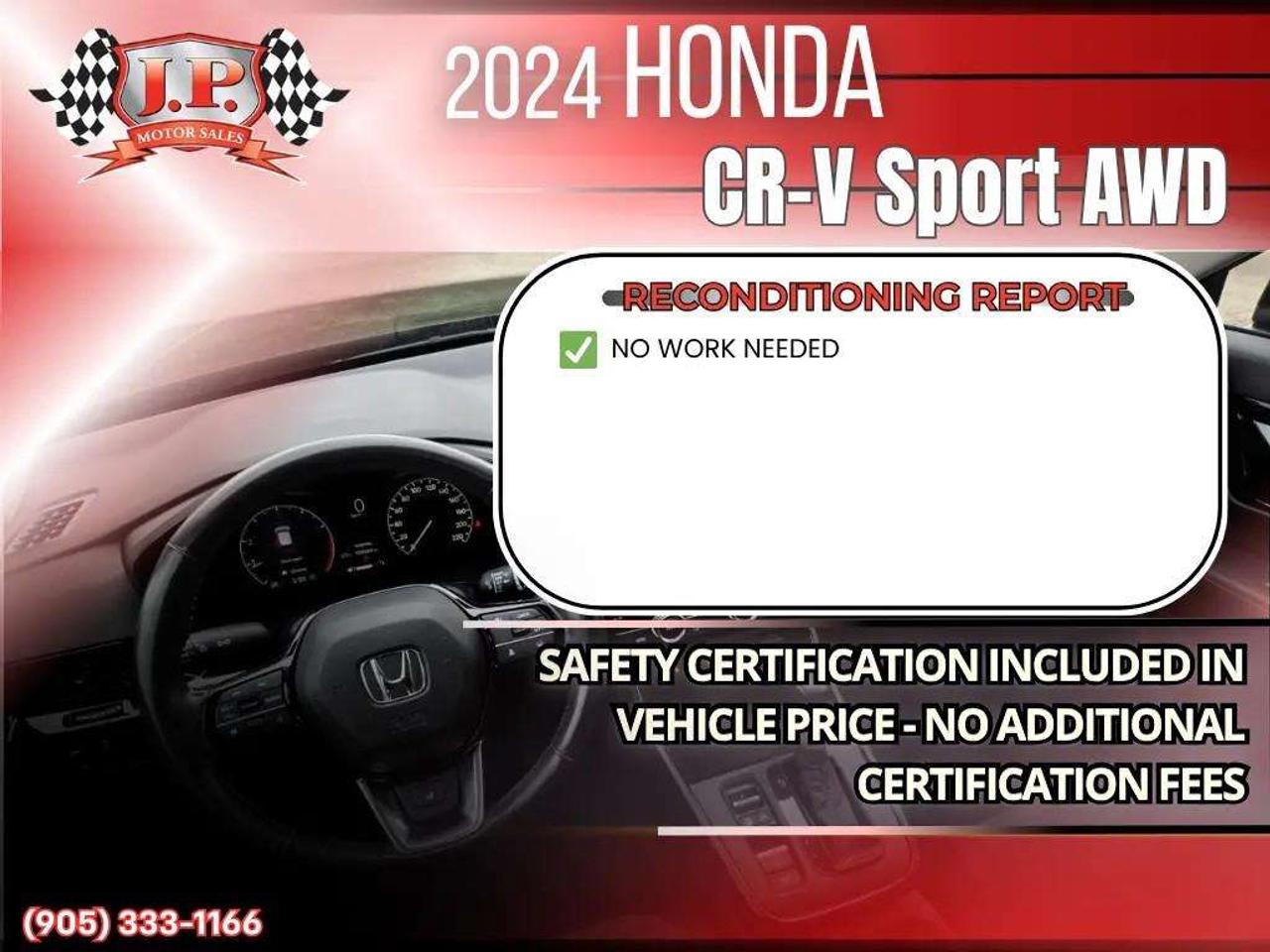 2024 Honda CR-V Sport Apple CarPlay & Android Auto • Power Sunroof • Remote Start System • Heated Front Seats • Lane Assist • Power Drive Photo