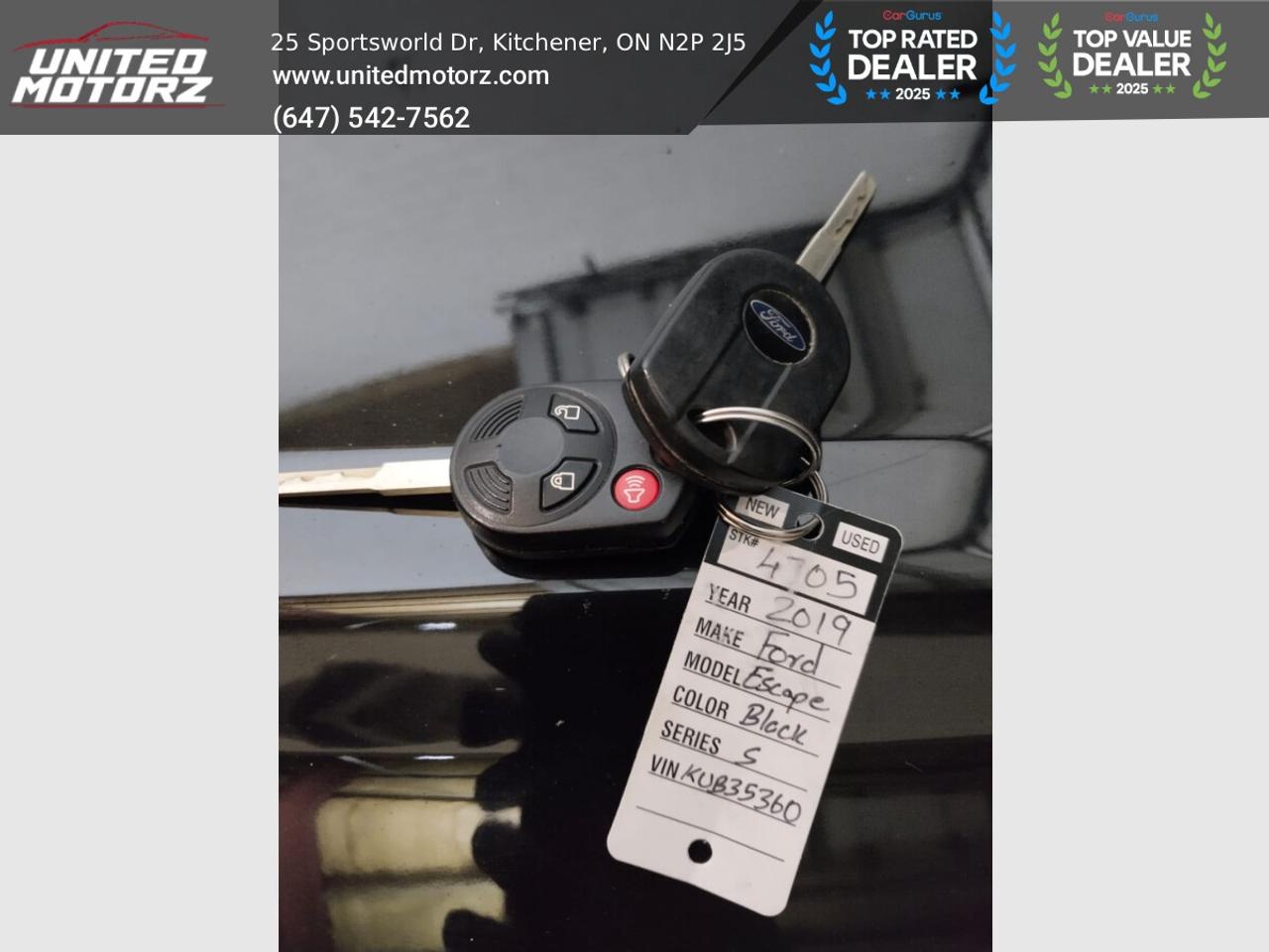 2019 Ford Escape S FWD 2.5L 4cyl~SAFETY CERTIFIED~NO ACCIDENTS~ Photo