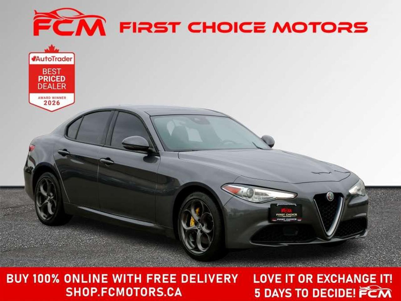2017 Alfa Romeo Giulia FULLY CERTIFIED WITH WARRANTY Photo