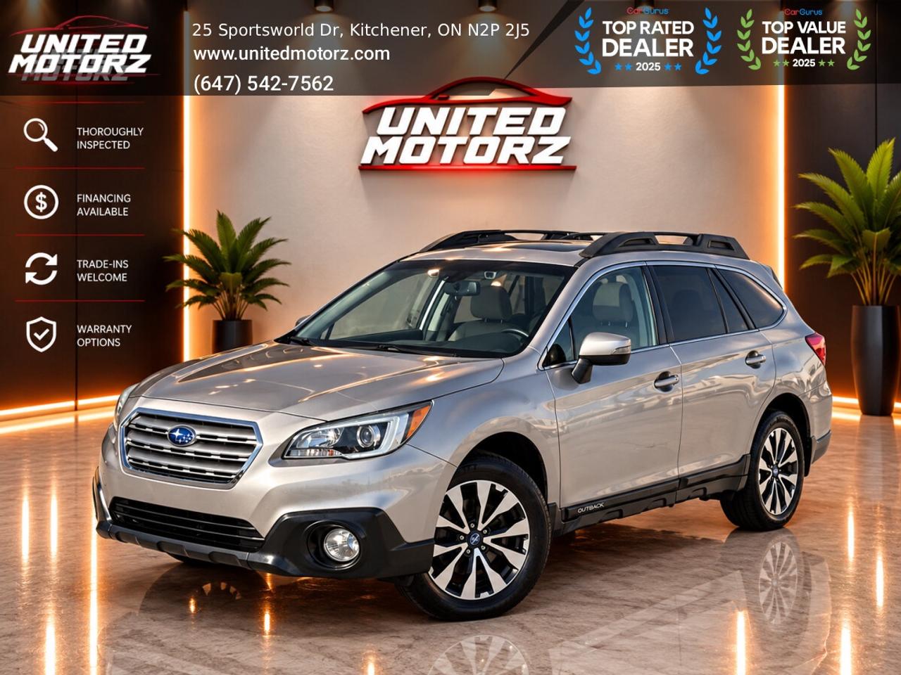 2016 Subaru Outback Wgn CVT 2.5i w/Limited Pkg 4cyl~SAFETY CERTIFIED~ Photo0
