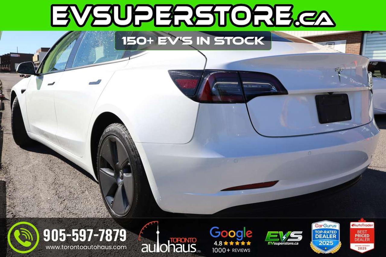 2022 Tesla Model 3 WHITE INT. I 150+ EV's at EVSUPERSTORE.ca Photo