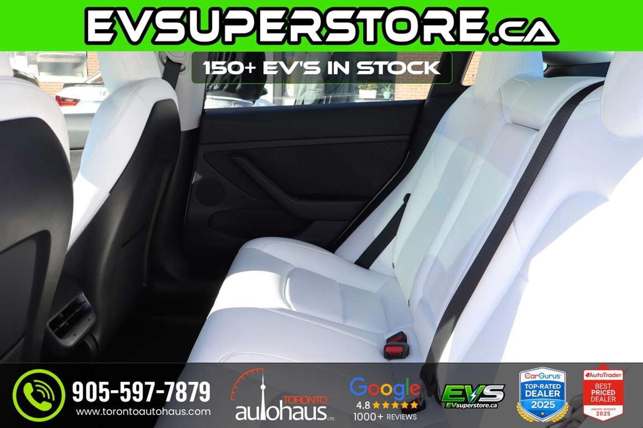 2022 Tesla Model 3 WHITE INT. I 150+ EV's at EVSUPERSTORE.ca Photo